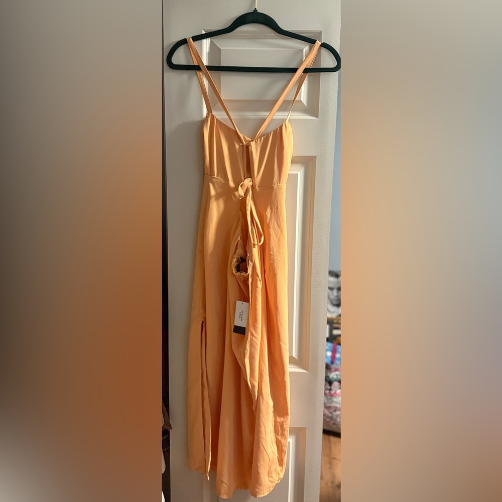 Abercrombie & Fitch Peach Midi Dress - Picture 5 of 7